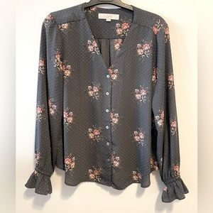 LOFT Floral Blouse